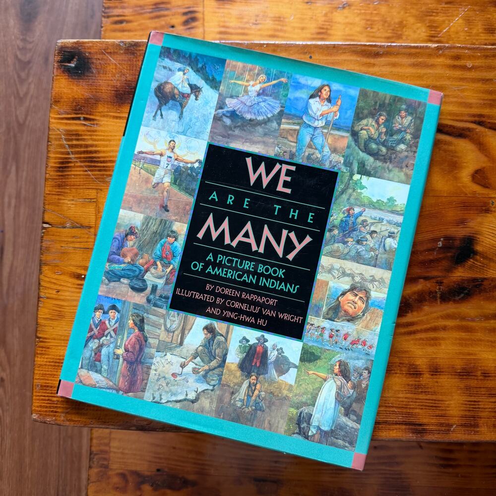 Vintage 2002 We Are The Many A Picture Book Of American Indians Hardcover Book